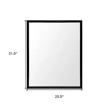 32" Black Bathroom Vanity Mirror