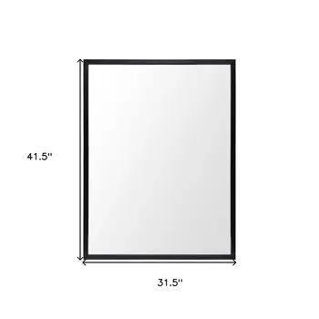42" Black Bathroom Vanity Mirror