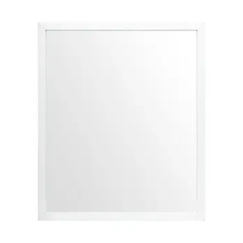 26" White Bathroom Vanity Mirror