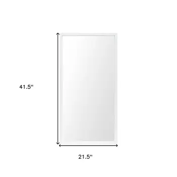42" White Bathroom Vanity Mirror