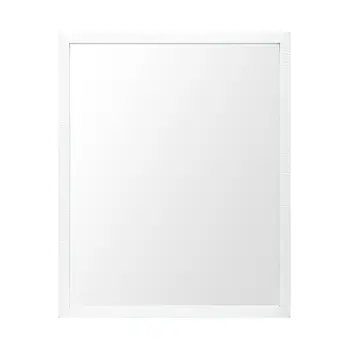32" White Bathroom Vanity Mirror