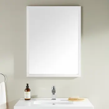 42" White Bathroom Vanity Mirror
