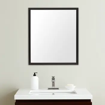 32" Black Bathroom Vanity Mirror