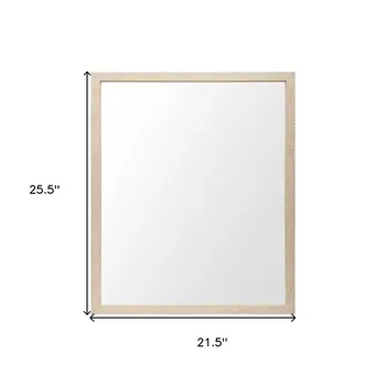26" Tan Bathroom Vanity Mirror