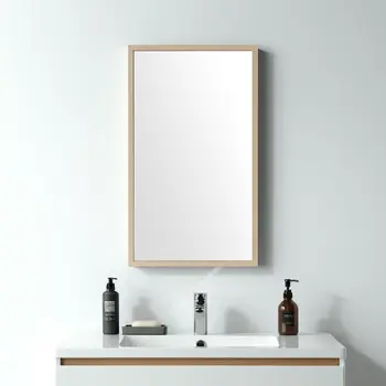 42" Tan Bathroom Vanity Mirror