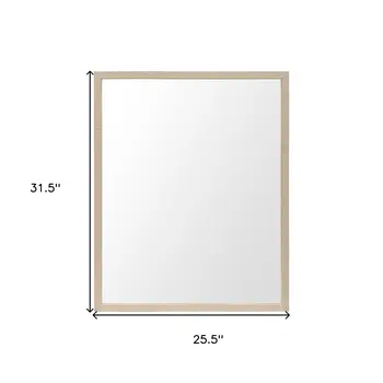 32" Tan Bathroom Vanity Mirror