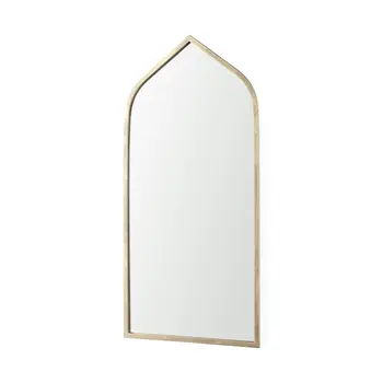 48" Gold Metal Arch Accent Mirror