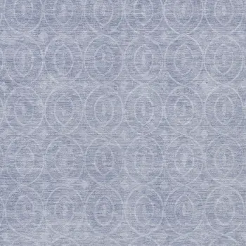 3' X 5' Sky Blue Geometric Washable Indoor Outdoor Area Rug