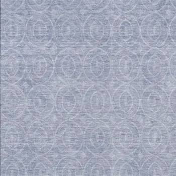 8' X 10' Sky Blue Geometric Washable Indoor Outdoor Area Rug