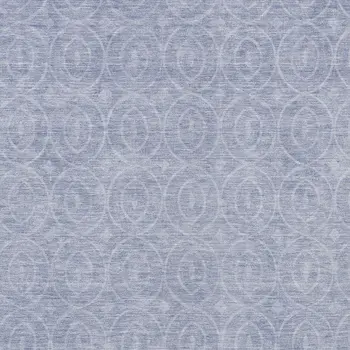 9' X 12' Sky Blue Geometric Washable Indoor Outdoor Area Rug