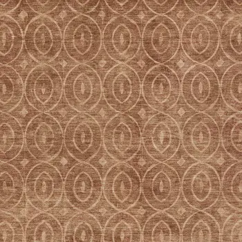 10' X 14' Terra Cotta Geometric Washable Indoor Outdoor Area Rug