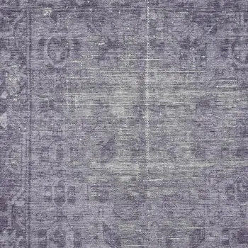 3' X 5' Purple Oriental Washable Indoor Outdoor Area Rug