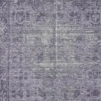 5' X 8' Purple Oriental Washable Indoor Outdoor Area Rug