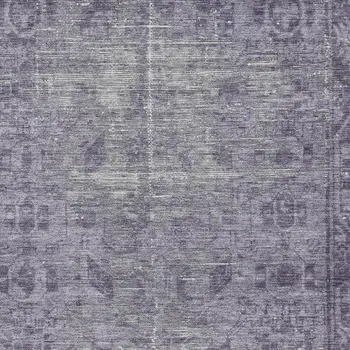 8' X 10' Purple Oriental Washable Indoor Outdoor Area Rug