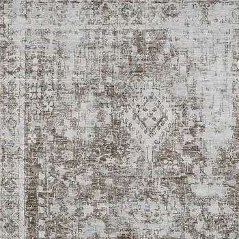 3' X 5' Chocolate Oriental Washable Indoor Outdoor Area Rug