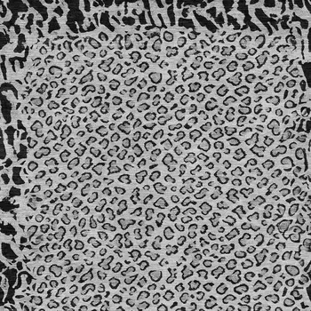 10' X 14' Gray Animal Print Washable Indoor Outdoor Area Rug