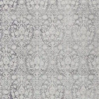 8' X 10' Plum Damask Washable Indoor Outdoor Area Rug