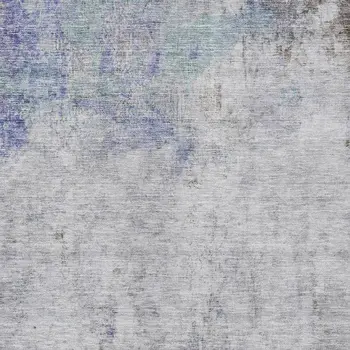 9' X 12' Brown Abstract Washable Indoor Outdoor Area Rug