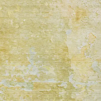 3' X 5' Gold Abstract Washable Indoor Outdoor Area Rug