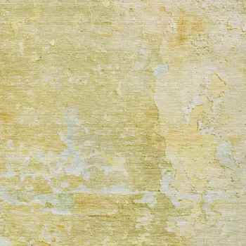 8' X 10' Gold Abstract Washable Indoor Outdoor Area Rug