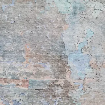 9' X 12' Taupe Abstract Washable Indoor Outdoor Area Rug