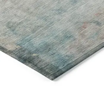 5' X 8' Taupe Abstract Washable Indoor Outdoor Area Rug