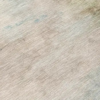 8' Taupe Round Abstract Washable Indoor Outdoor Area Rug
