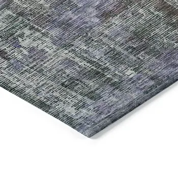 10' X 14' Fern Green Abstract Washable Indoor Outdoor Area Rug