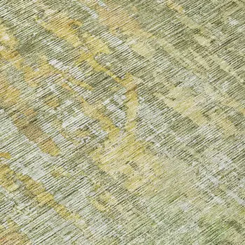 8' Sage Round Abstract Washable Indoor Outdoor Area Rug