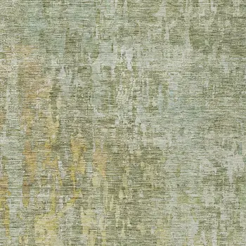 8' X 10' Sage Abstract Washable Indoor Outdoor Area Rug
