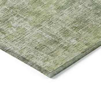 9' X 12' Sage Abstract Washable Indoor Outdoor Area Rug