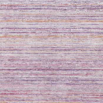 10' X 14' Mauve Striped Washable Indoor Outdoor Area Rug