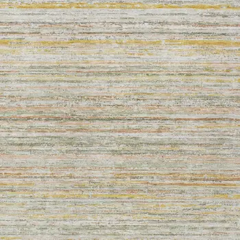 5' X 8' Sage Striped Washable Indoor Outdoor Area Rug