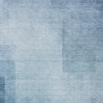 10' X 14' Blue Geometric Washable Indoor Outdoor Area Rug