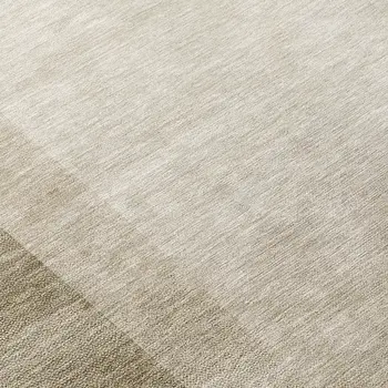 8' Khaki Round Geometric Washable Indoor Outdoor Area Rug