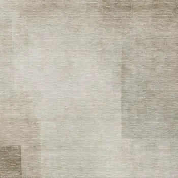 9' X 12' Khaki Geometric Washable Indoor Outdoor Area Rug