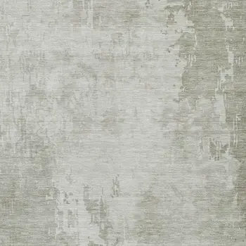 8' X 10' Linen Abstract Washable Indoor Outdoor Area Rug