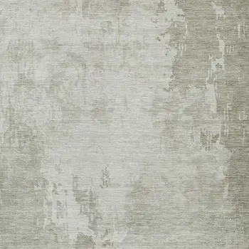 10' X 14' Linen Abstract Washable Indoor Outdoor Area Rug