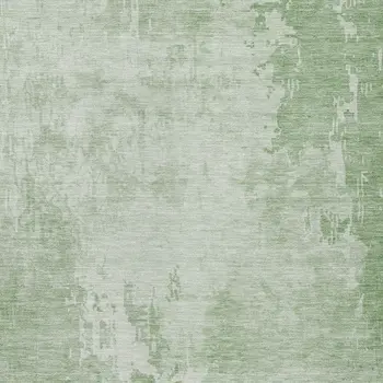 10' X 14' Mint Green Abstract Washable Indoor Outdoor Area Rug