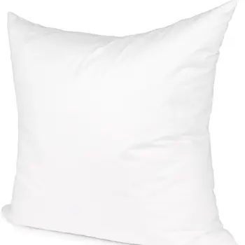 20" White Cotton Down Blend Throw Pillow Insert
