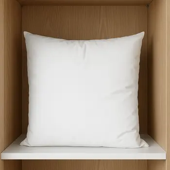 18" White Cotton Throw Pillow Insert