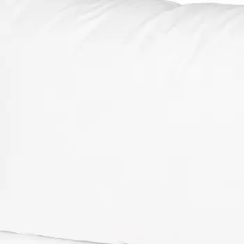13" X 21" White Lumbar Cotton Throw Pillow Insert