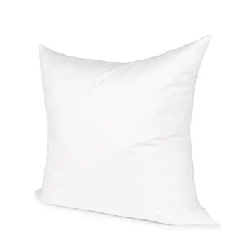24" White Cotton Down Blend Throw Pillow Insert