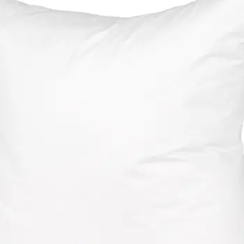 24" White Cotton Down Blend Throw Pillow Insert