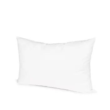 15" X 23" White Cotton Down Blend Throw Pillow Insert