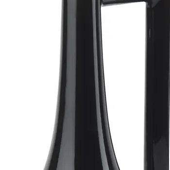 12" Black Ceramic Jug Vase