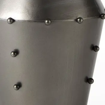 9" Gray Metal Table Vase