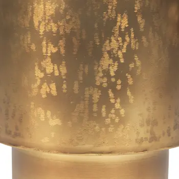9" Gold Round Metal Table Vase