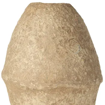 18" Beige Cylinder Clay Table Vase