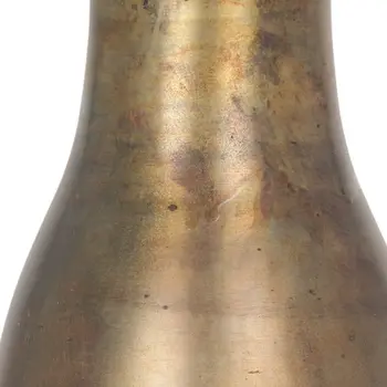 17" Gold Metal Table Vase